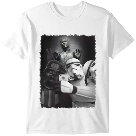 Other - Star Wars Storm Trooper Darth Vader Selfie Han Solo Frozen In Carbonite Shirt